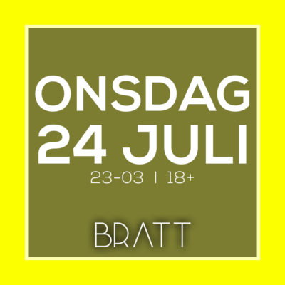 ONSDAGSKLUBB 24 JULI ONSDAGSKLUBB 24 JULI
